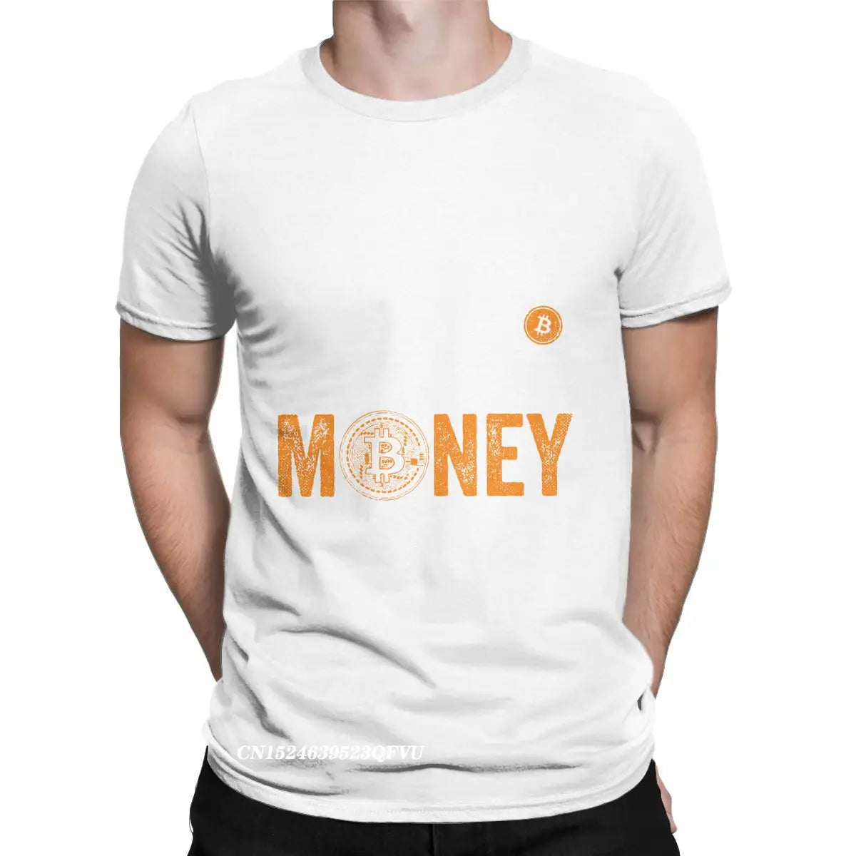 Men Women's Tee Shirt Bitcoin Evolution of Money BTC